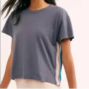 Monrow side stripe tee